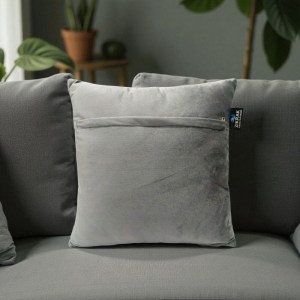 Zikrak Home Velvet Grey Cushion Covers – Pack of 5 👇