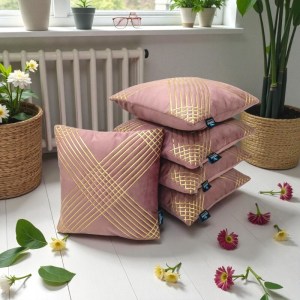 Luxury Velvet Stripe Cushion Cover