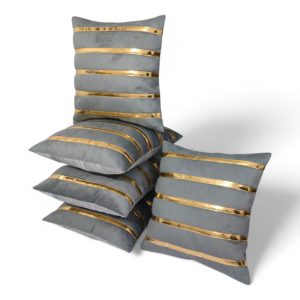 velvet cushion Cover Grey